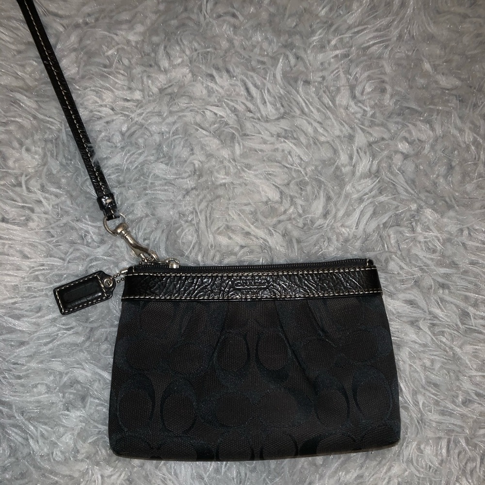 Black Coach Wristlet